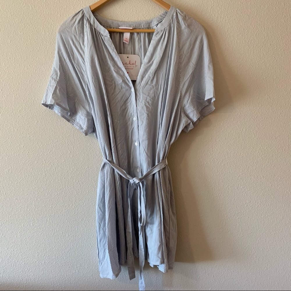 Blue & White Stripe Maternity Top NWT Size XL